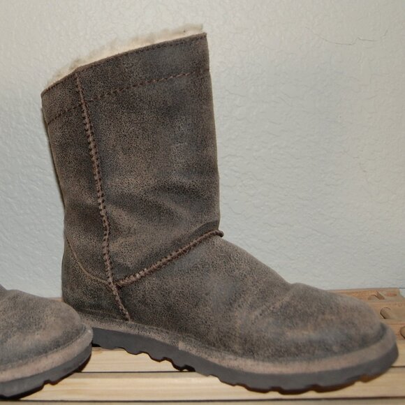 BearPaw Women SIze US 8 Low-cut Suede Boots, Brown - Picture 9 of 14